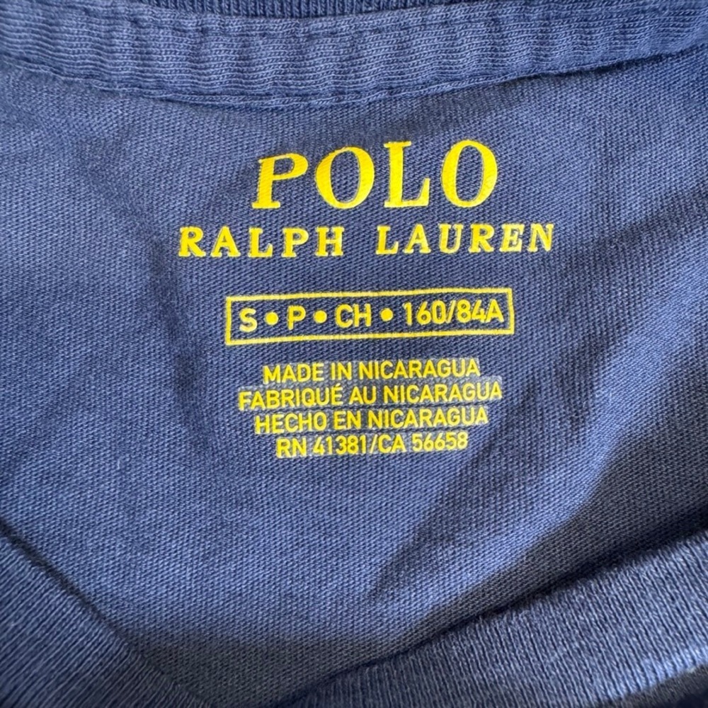 Polo Ralph Lauren Womens Navy Blue Short Sleeve Pony Logo T-Shirt Size S - Picture 6 of 11